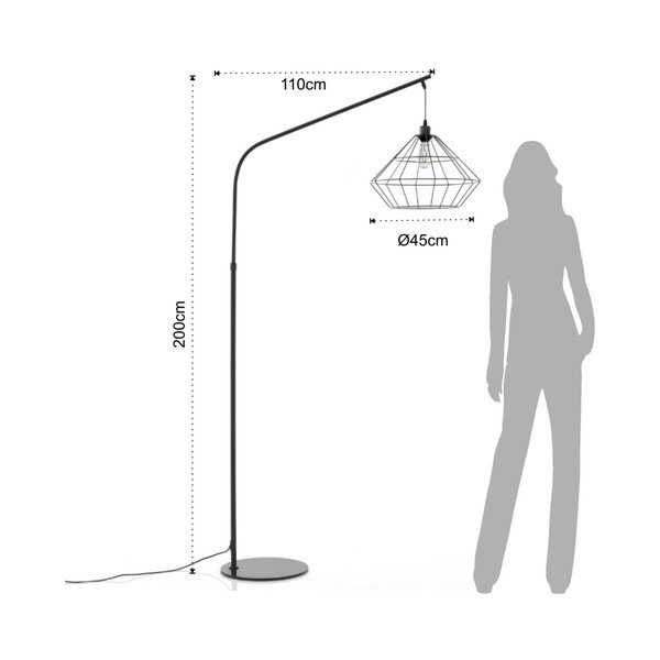Melna stāvlampa Tomasucci Diamond-image-3