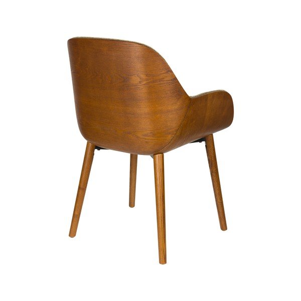 Zaļš polsterēts ēdamistabas krēsls ar roku balstiem Taylor – Dutchbone-image-4