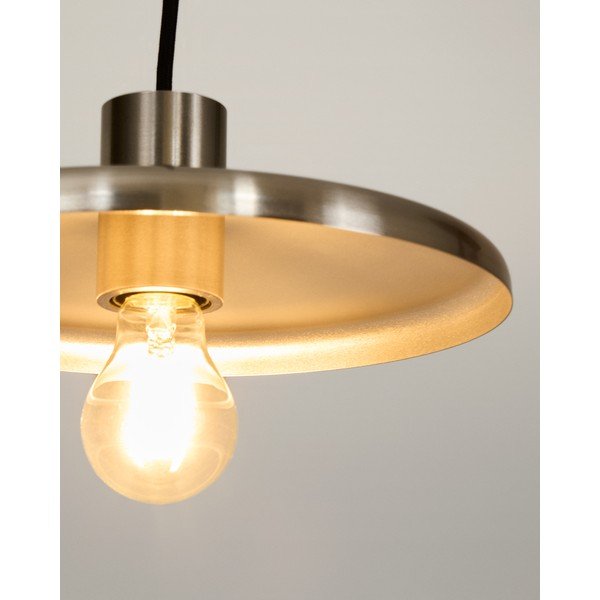 Sudraba krāsas piekaramā lampa ar metāla abažūru Nuvira – Kave Home-image-1