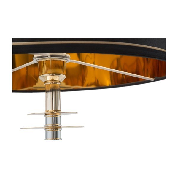 Melna stāvlampa ar zeltītu dizainu Mauro Ferretti Terra-image-3