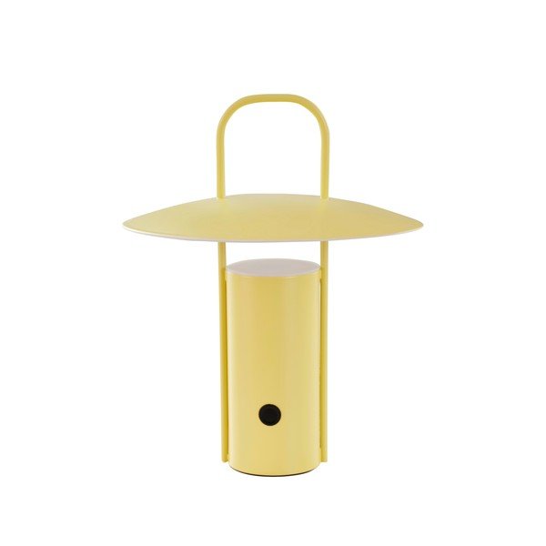Dzeltena metāla LED galda lampa ar regulējamu spilgtumu (augstums 24 cm) Venna – Jotex
