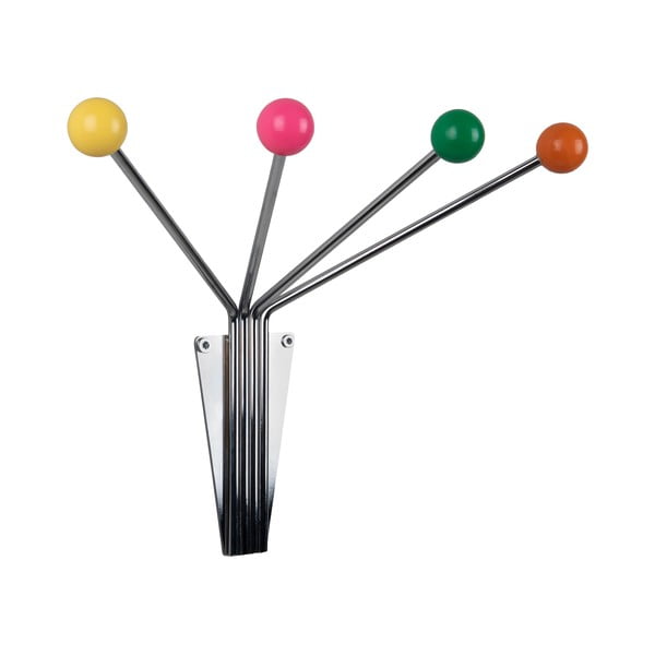 Sudraba krāsas metāla sienas pakaramais  Neptune  – PT LIVING-image-2