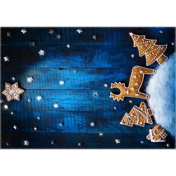 Paklājs Vitaus Ziemassvētku periods Blue Sky Sīkfaili, 50 x 80 cm