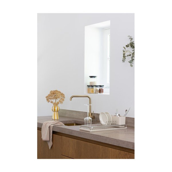 Bēšs metāla trauku žāvētājs 46x20 cm – Brabantia-image-2