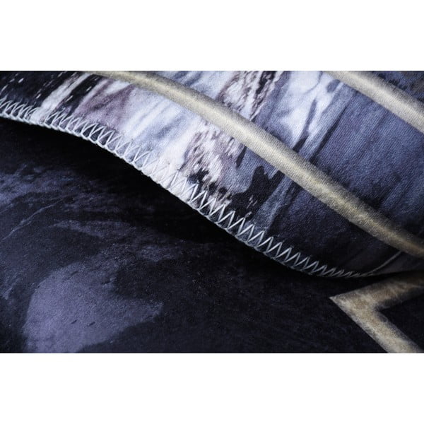 Melns paklājs Vitaus Willow, 160 x 230 cm-image-3