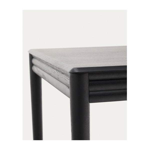 Izvelkams ēdamgalds ar papildu galda virsmu ar ozolkoka imitāciju 90x200 cm Lenon – Kave Home-image-2