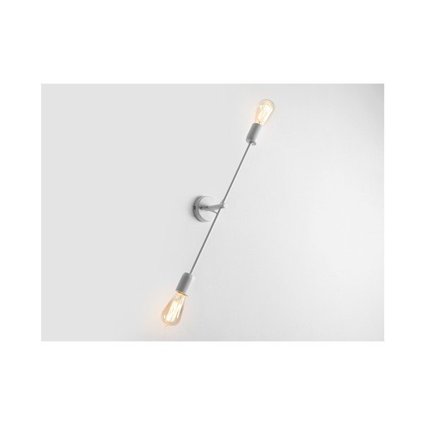 Balta sienas lampa 2 spuldzēm Custom Form Twigo, platums 60 cm-image-1