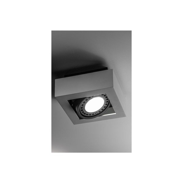 Balta griestu lampa ar metāla abažūru 18,5x18,5 cm Loid – GTV-image-2