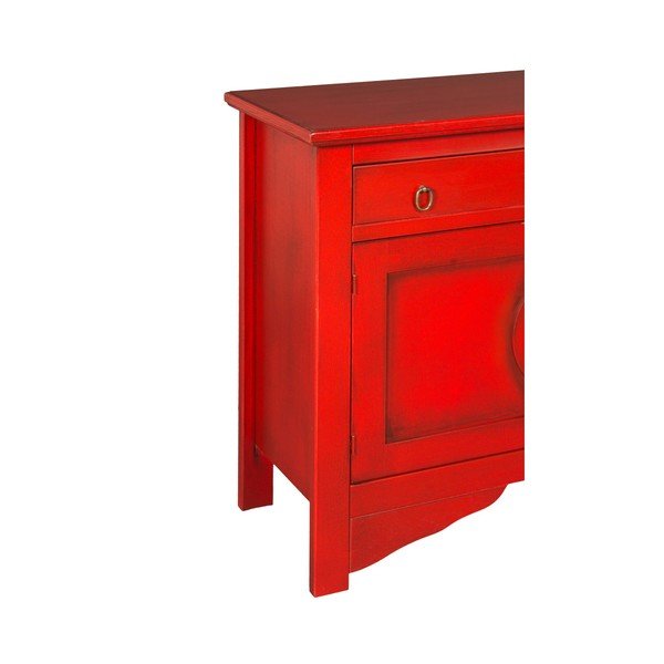 Sarkana kumode Evergreen House Credenza-image-2