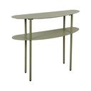 Zaļš metāla konsoles galds 28x90 cm Riqueza – Leitmotiv