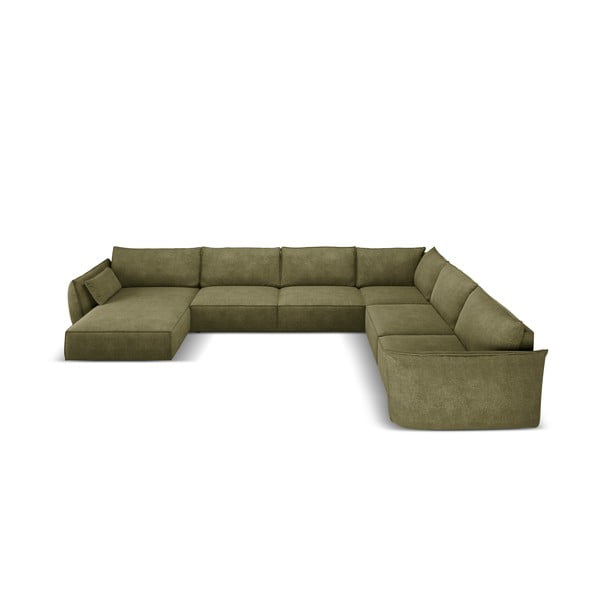 Zaļš stūra dīvāns (labais stūris) Vanda – Mazzini Sofas