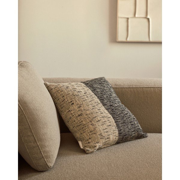 Spilvendrāna no kokvilnas maisījuma 45x45 cm Dalel – Kave Home-image-1