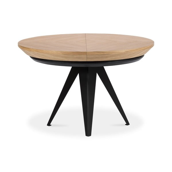 Apaļš izvelkams ēdamgalds ar papildu galda virsmu ar ozolkoka imitācijas galda virsmu ø 120 cm Magnus – Windsor & Co Sofas-image-4