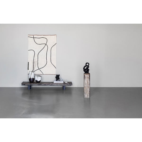 Ziloņkaula krāsas mazgājams kokvilnas paklājs 100x140 cm Shadow – Mette Ditmer Denmark-image-2