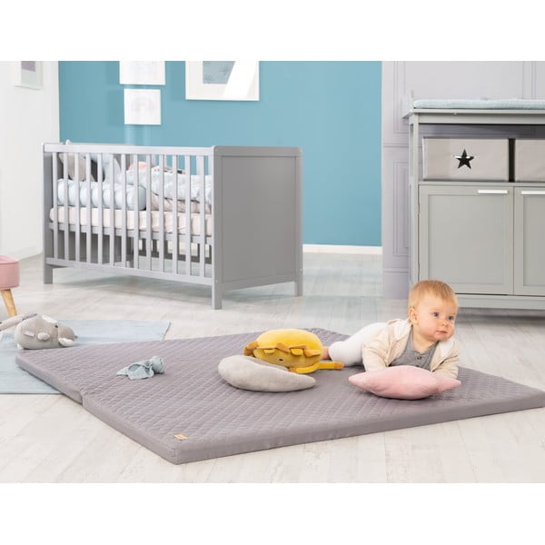 Tumši pelēks bērnu rotaļu paklājiņš 120x120 cm Style – Roba-image-4