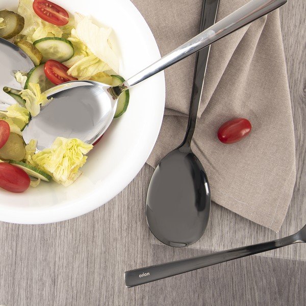 Nerūsējošā tērauda galda piederumi salātiem Black – Orion-image-3