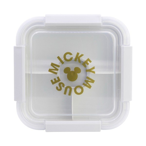 Balta plastmasas bērnu pusdienu kārba Mickey Mouse – STOR