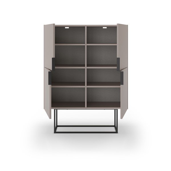 Pelēks/bēšs skapītis 100x130 cm Titan – Marckeric-image-4