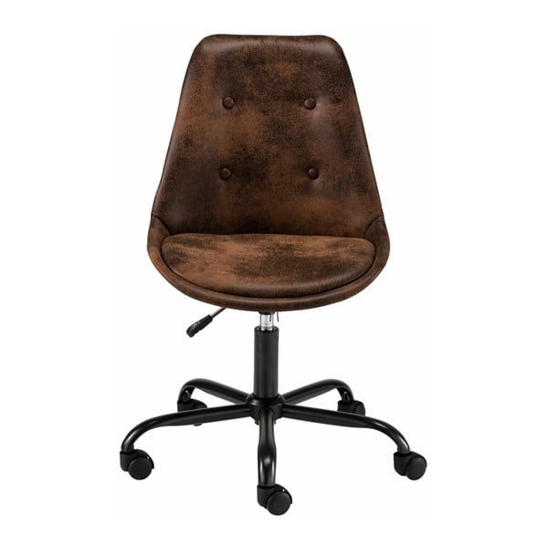 Brūns biroja krēsls uz riteņiem Støraa Dennis-image-3