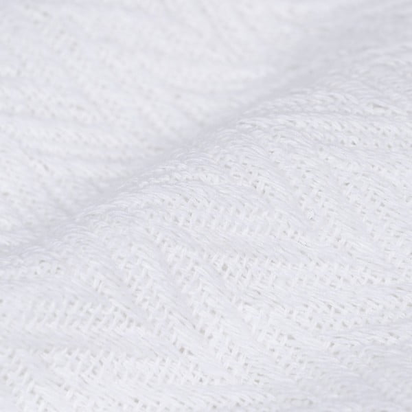 Balts gultas pārklājs no pārstrādātas kokvilnas 260x280 cm Spike – Ixia-image-2