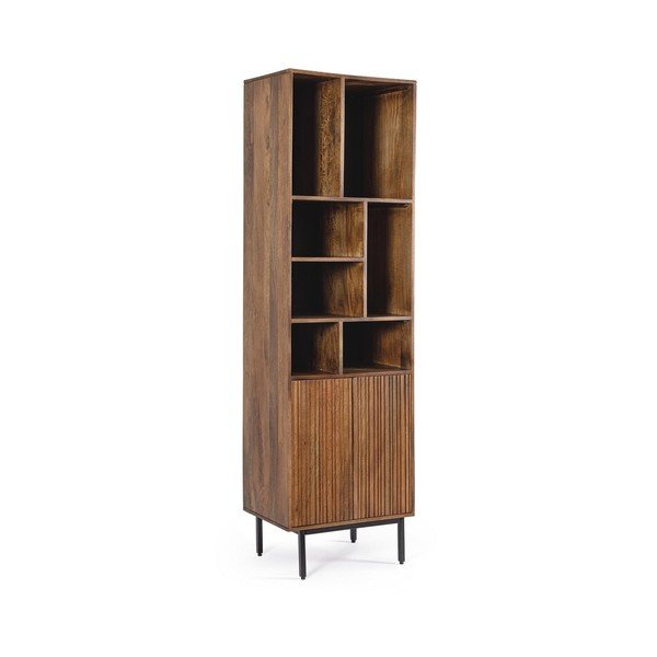 Dabīga toņa mango masīvkoka skapītis 55x190x40 cm Tadita – Bizzotto