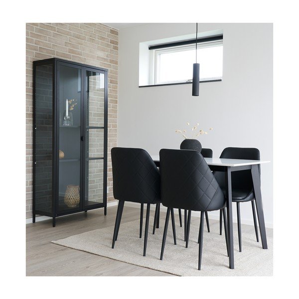 Melni ēdamistabas krēsli (2 gab.) Porto – House Nordic-image-4