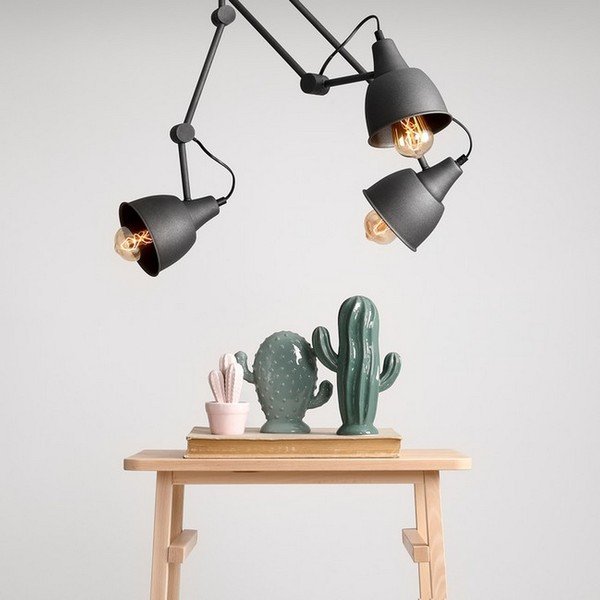 Pelēka griestu lampa Homemania Compass-image-2