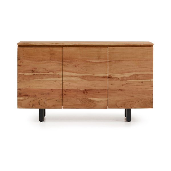 Dabīga toņa akācijas masīvkoka kumode 150x88x40 cm Uxue – Kave Home