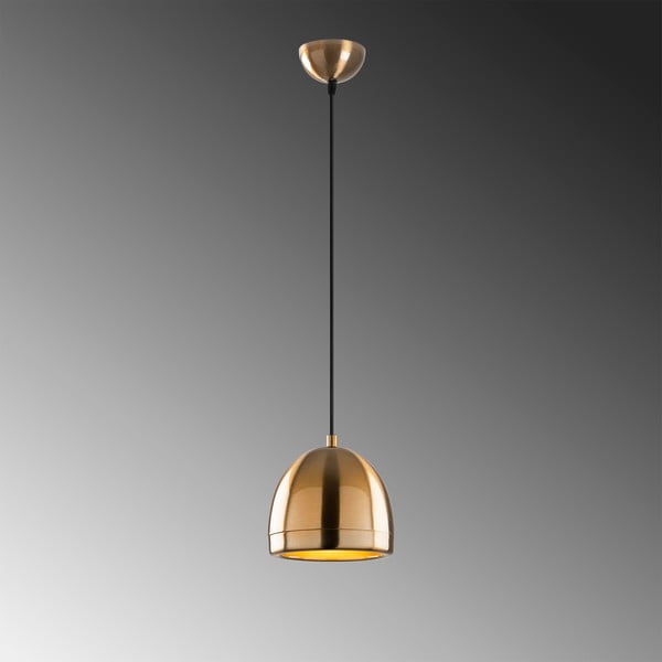 Bronzas krāsas piekaramā lampa ar metāla abažūru ø 17 cm Mugo – Opviq lights-image-4