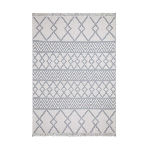 Balti pelēks kokvilnas paklājs Oyo home Duo, 60 x 100 cm