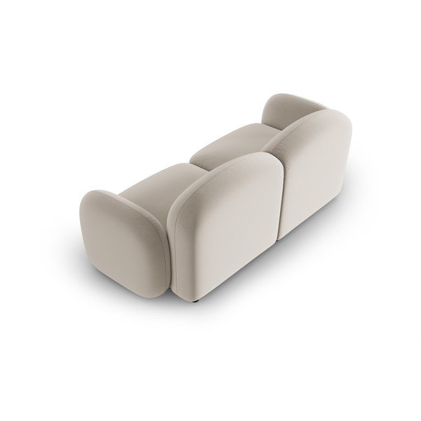Bēšs samta dīvāns 194 cm Blair – Micadoni Home-image-4