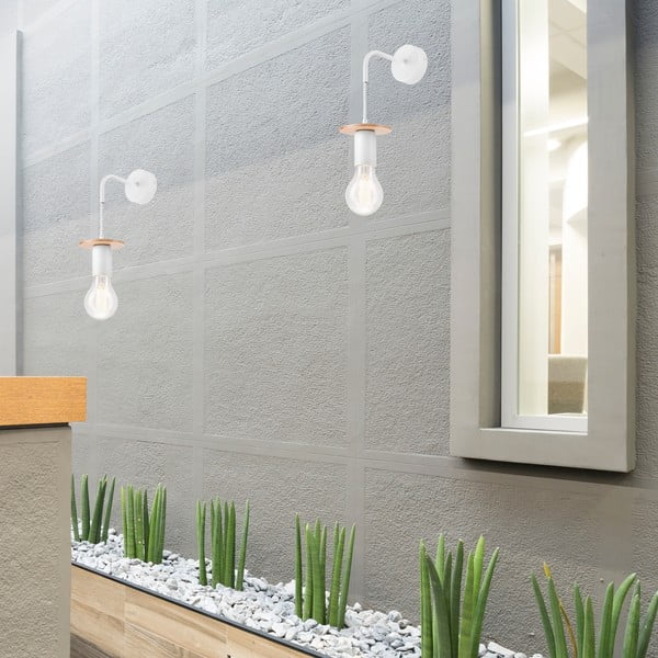 Balta sienas lampa Angelina – LAMKUR-image-1