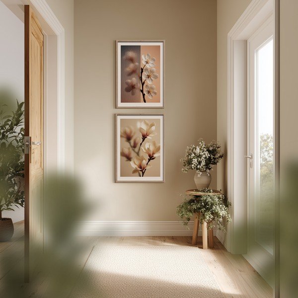 Drukāta glezna ar rāmi 50x70 cm Soft Magnolia – Styler-image-2