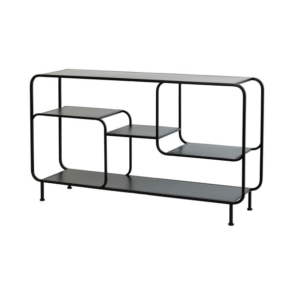 Melns metāla grāmatplaukts 141x81,5 cm Winston – Light & Living-image-2