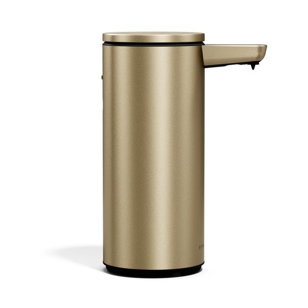 Matētas zelta krāsas tērauda automātisks ziepju dozators 266 ml – simplehuman-image-4