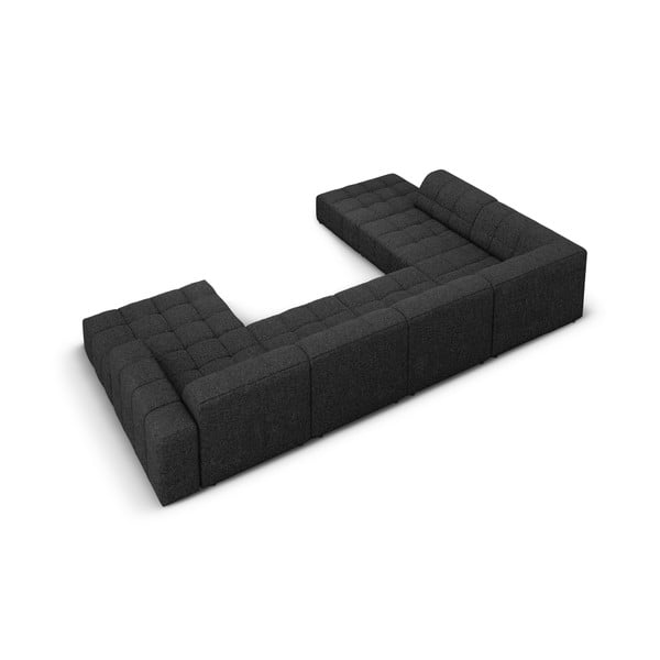 Antracīta pelēks stūra dīvāns (ar kreiso stūri/U veida) Chicago – Cosmopolitan Design-image-4