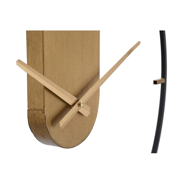 Melns sienas pulkstenis ar zelta krāsas detaļām Mauro Ferretti Goldy, ø 60 cm-image-3