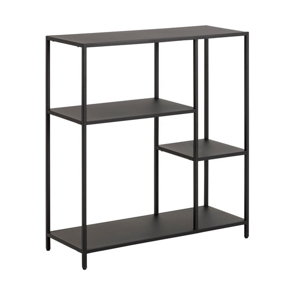 Melns metāla grāmatplaukts 80x86 cm Newcastle – Actona-image-2