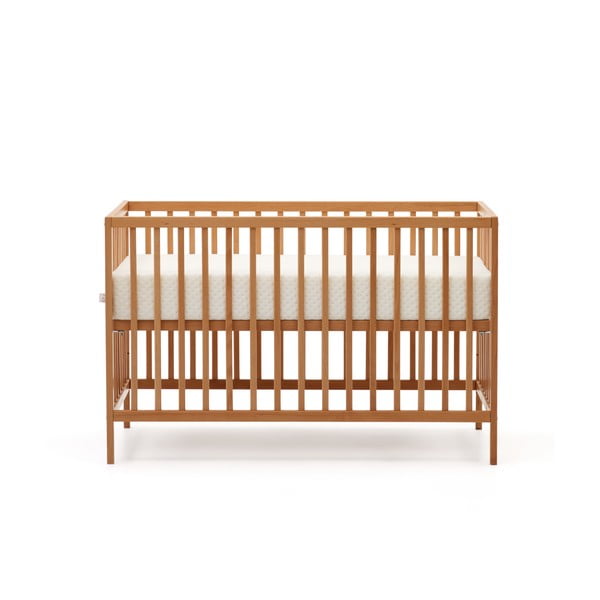 Dabīga toņa dižskābarža masīvkoka bērnu gultiņa 60x120 cm Shantal – Kave Home-image-3