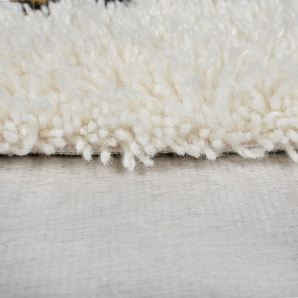 Krēmkrāsas ar rokām darināts vilnas paklājs 160x230 cm Moroccan Fes – Flair Rugs-image-4