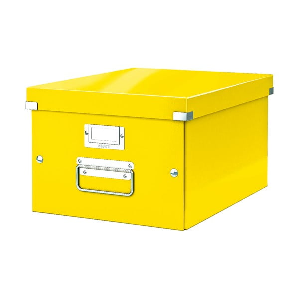 Dzeltena uzglabāšanas kaste Leitz Click&Store, garums 37 cm