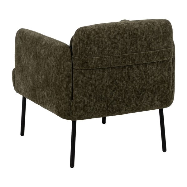 Zaļš atpūtas krēsls no šenila auduma Bind – Ixia-image-4