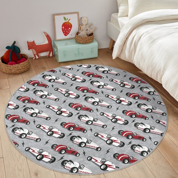 Pelēks bērnu paklājs ø 120 cm Comfort – Mila Home-image-1