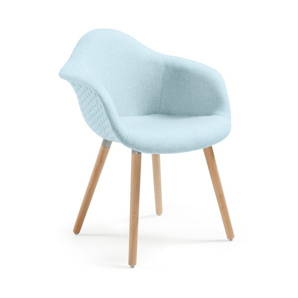 Gaiši zils krēsls La Forma Kenna