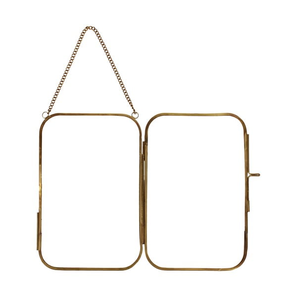 Zelta krāsas metāla piekarināms foto rāmis 14x20 cm – Rex London-image-3