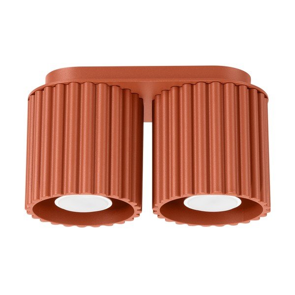 Terakotas oranža metāla prožektora tipa lampa 10x21 cm Zora – Sollux