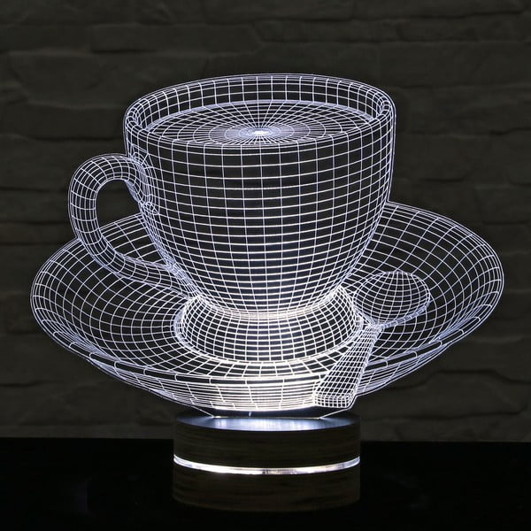 3D galda lampa Tējas tasīte