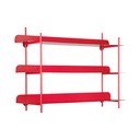 Sarkans daudzlīmeņu metāla sienas plaukts 60 cm Cool Retro – PT LIVING
