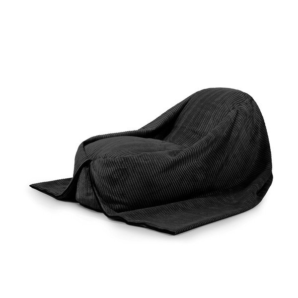 Melns velveta bērnu sēžammaiss Cocoon 120 – SLOWDOWN