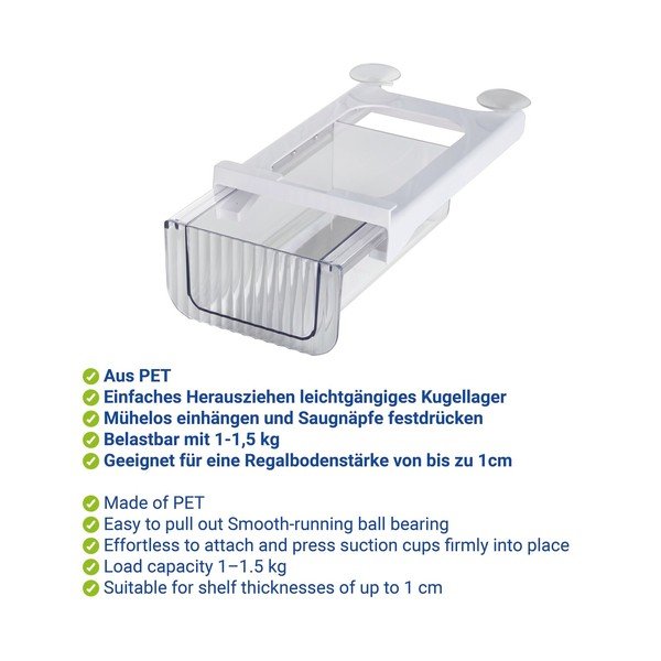 Plastmasas ledusskapja organizators 27x16 cm Kira – Wenko-image-2
